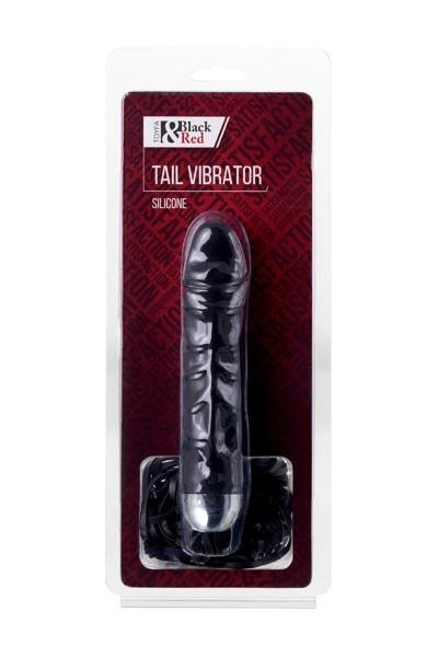 xBlack & Red, Vibrator, 6 vibration modes, silicone, black, 16 cm, O 3.5 cm