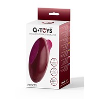 TOYFA A-Toys Myrty Clitoral Vacuum Stimulator, burgundy, 9.8 cm