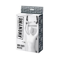 Anonymo hand clamps, polyester, silver, 23 cm