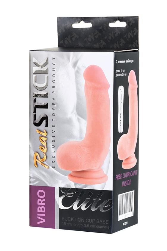 RealStick Elite, Gerard vibrator, TPR, flesh, 18,5 cm