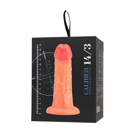 Realistic dildo Caliber 14/3 , PVC, flesh,  length 14cm, diameter 3cm