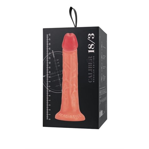 Realistic dildo Caliber 18/3 , PVC, flesh,  length 18cm, diameter 3cm