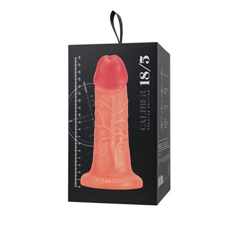 Realistic dildo Caliber 18/5 , PVC, flesh,  length 18cm, diameter 5cm