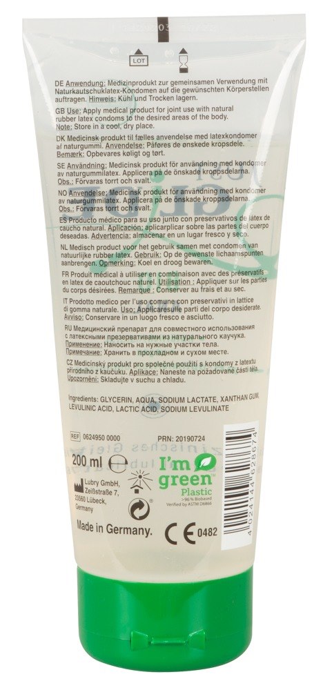 Lubrykant analny 200 ml Just Glide Bio — zdjęcie 2