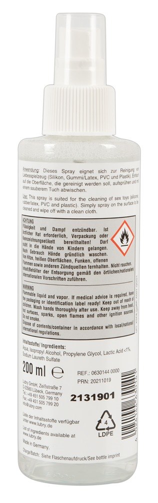 Środek czyszczący do akcesoriów erotycznych 200 ml — zdjęcie 3