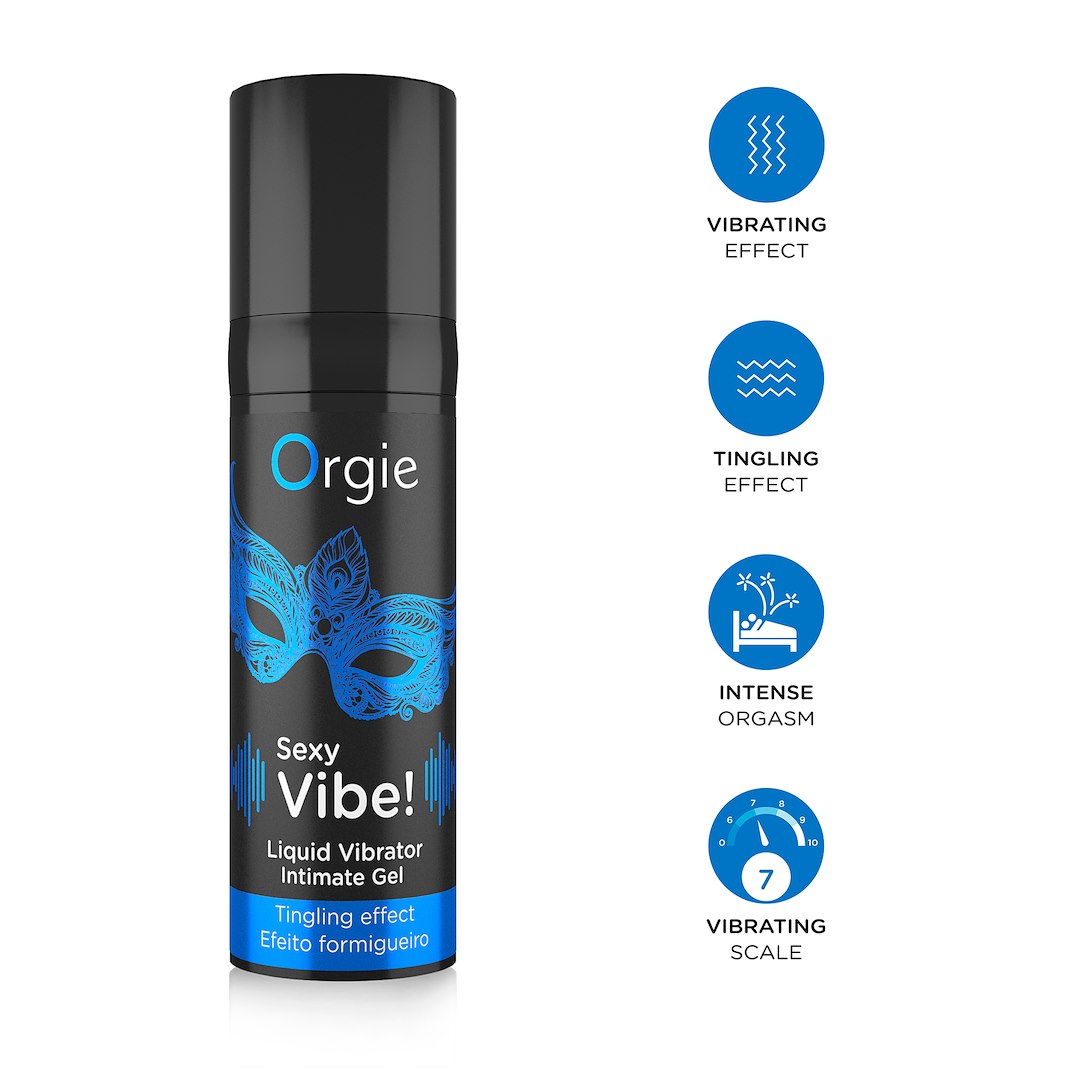 Lubrykant Sexy Vibe! Liquid Vibrator 15 ml Orgie — zdjęcie 5