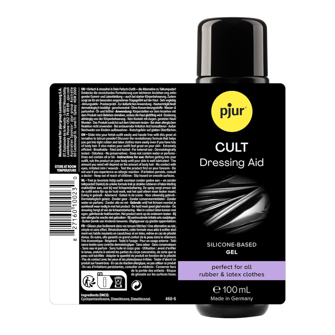 Środek pielęgnacyjny do lateksu Cult Dressing Aid 100 ml Pjur — zdjęcie 4