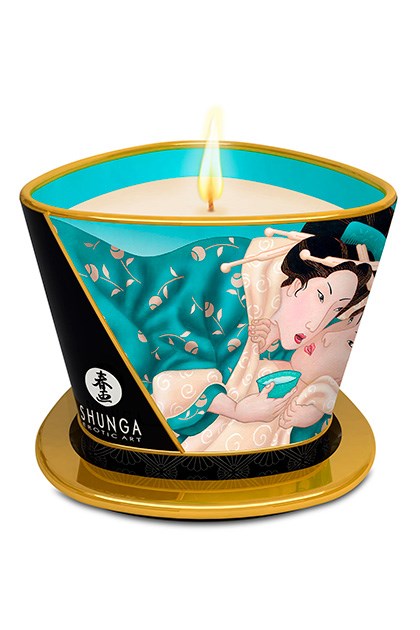 Świeca do masażu Islands Blossoms 170ml Shunga — zdjęcie 4
