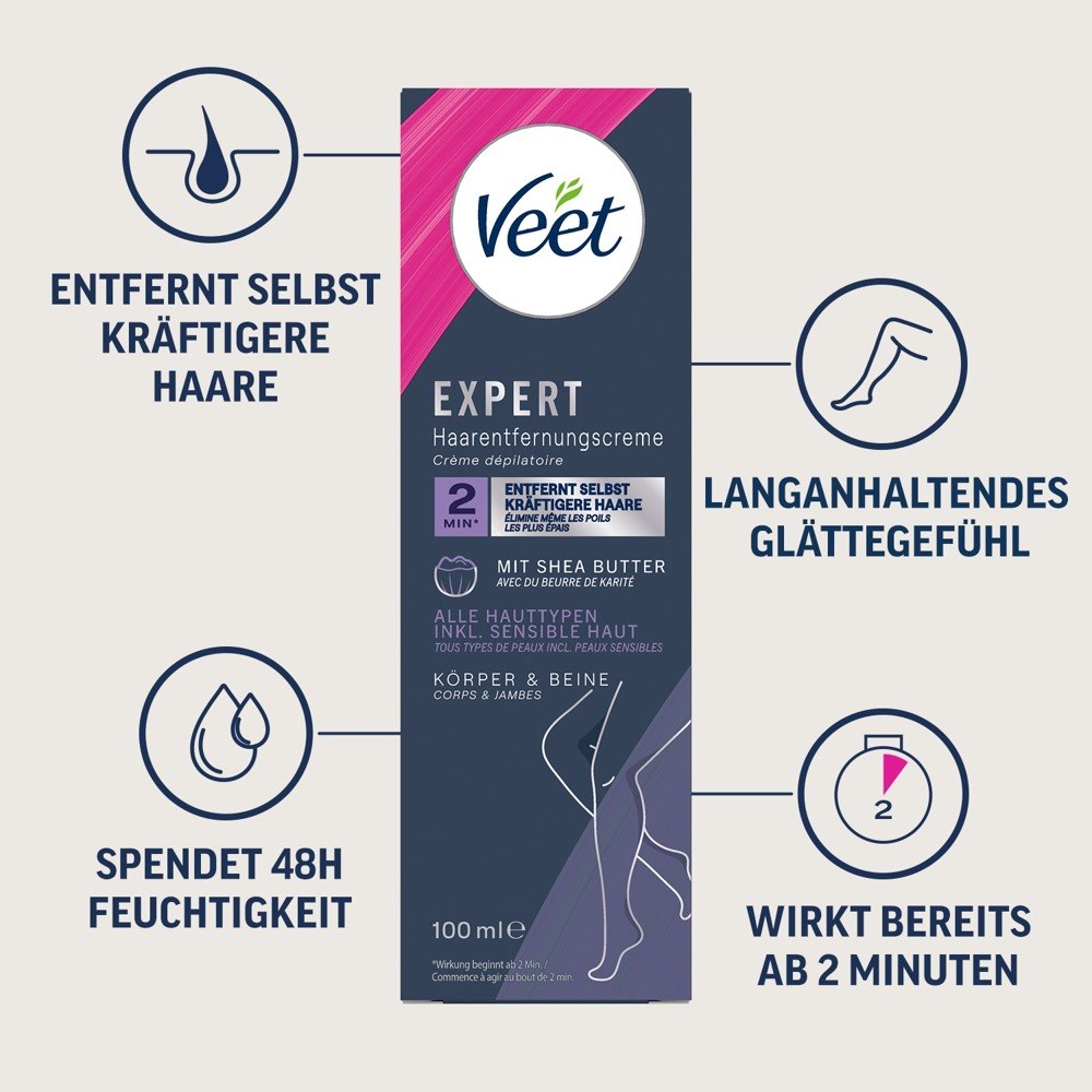 Veet EXPERT Hair Removal Cream 100ml — zdjęcie 5