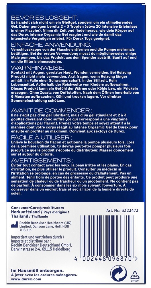 Durex Gel Intense Orgasmic10ml — zdjęcie 6