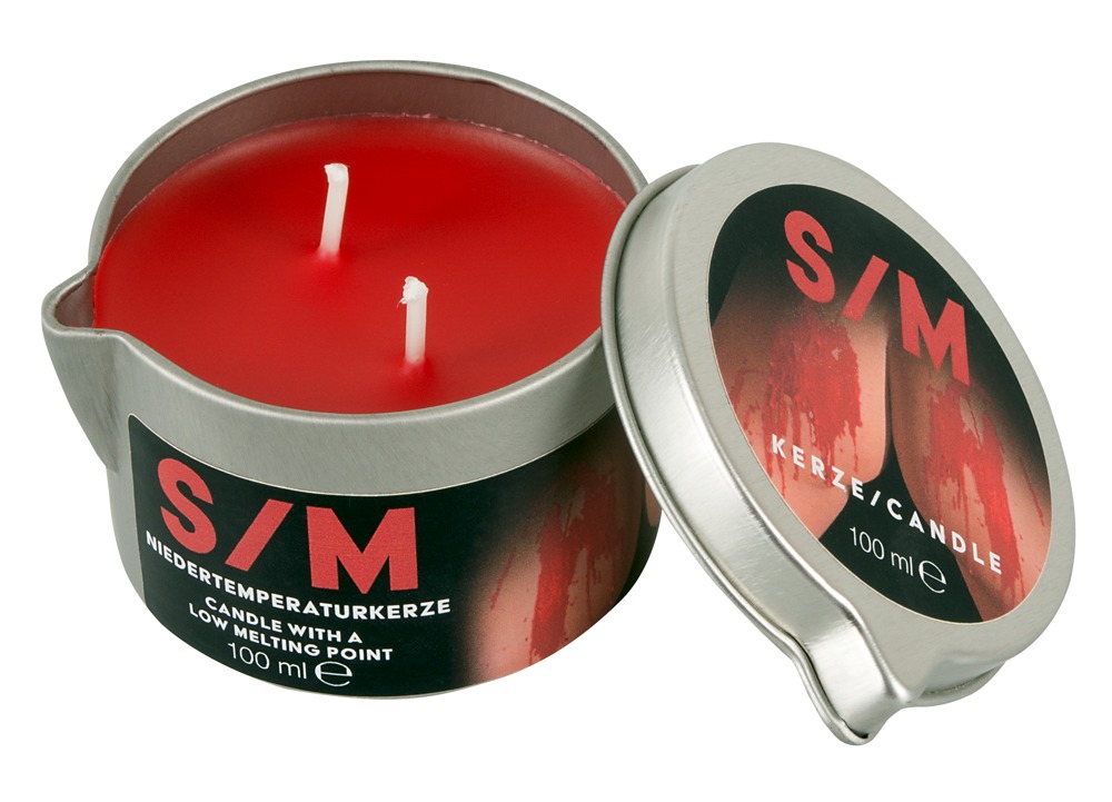 Świeca S/M w puszce czerwona 100 ml — zdjęcie 2