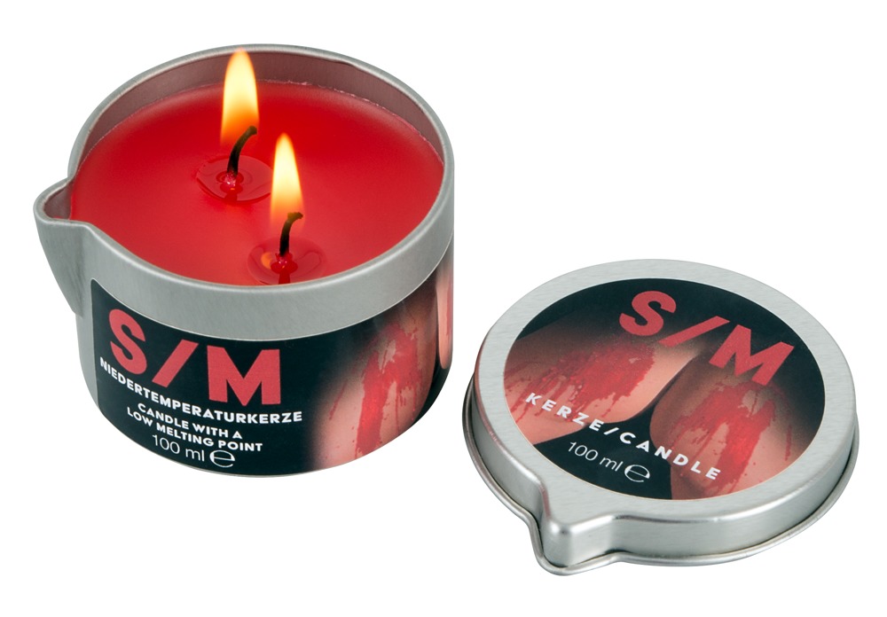 Świeca S/M w puszce czerwona 100 ml — zdjęcie 3