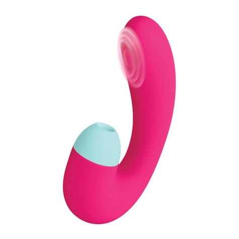 Wibrator plus stymulator łechtaczki pulsator powietrzny