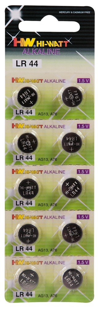 Bateria LR44. Opakowanie: 10 szt.