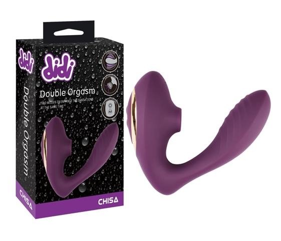 Didi Double Orgasm Sucking Massager Purple