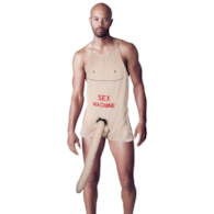 Apron with a plush penis