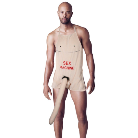 Apron with a plush penis