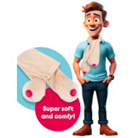 Scarf with two boobs