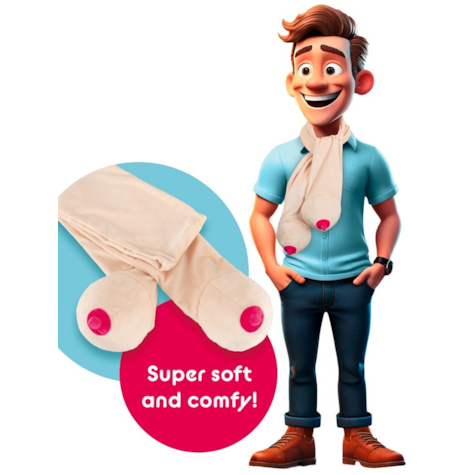 Scarf with two boobs