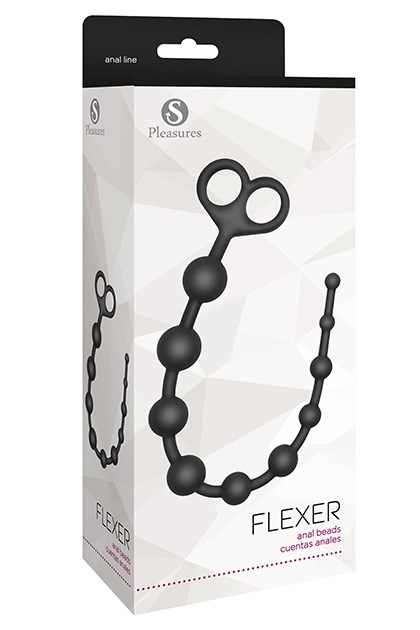S Pleasures - Flexer Anal Beads Black