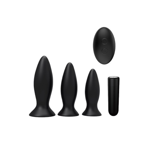 S Pleasures Premium Triplicity Plugs Kit Black