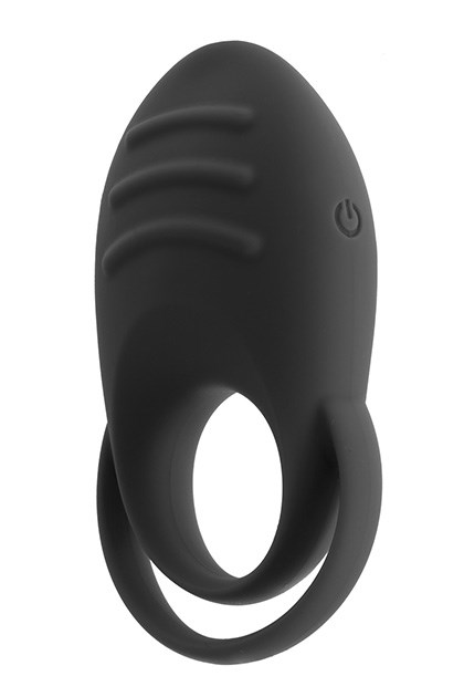 DUAL COCK RING - BLACK — zdjęcie 2