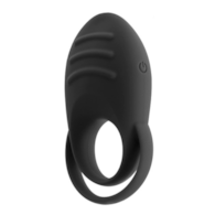 DUAL COCK RING - BLACK
