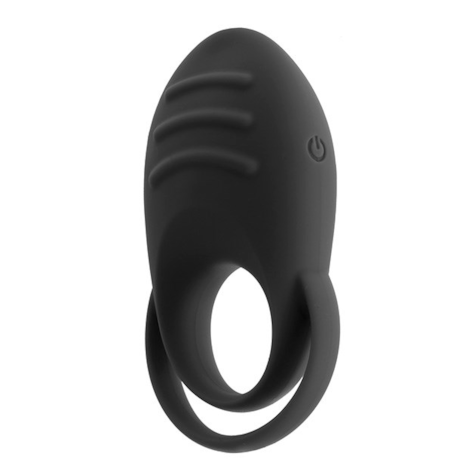 DUAL COCK RING - BLACK
