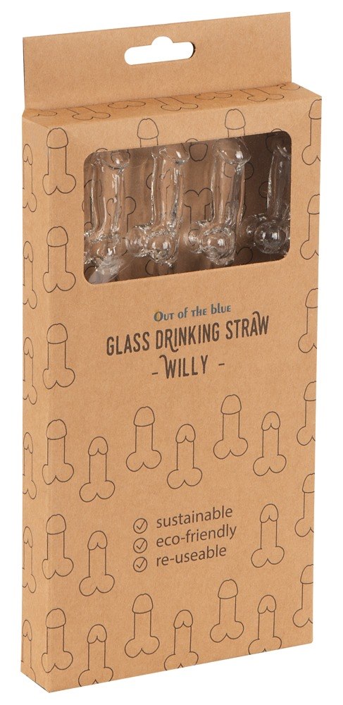 Glass Drinking Straw Willy x 4 — zdjęcie 8