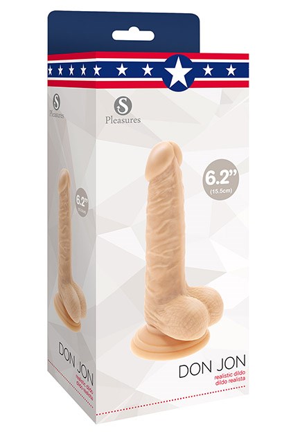S Pleasures - Don Jon Realistic Dildo 6.2' / 15.5cm