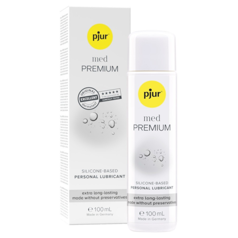 Lubrykant na bazie silikonu do pielęgnacji ciała i zabaw erotycznych Med Premium 100ml Pjur