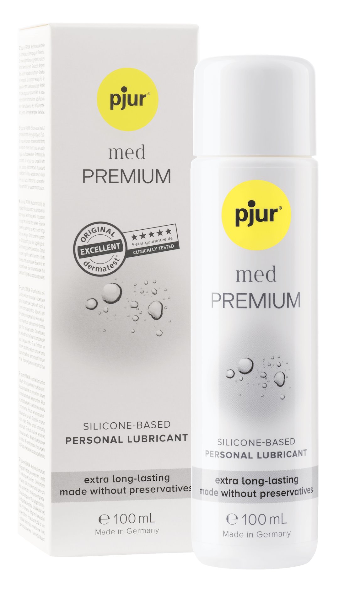 Lubrykant na bazie silikonu do pielęgnacji ciała i zabaw erotycznych Med Premium 100ml Pjur — zdjęcie 3