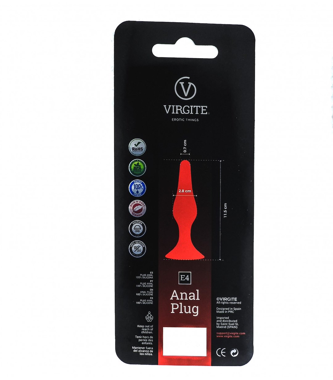 ANAL PLUG E4 PURPLE — zdjęcie 2