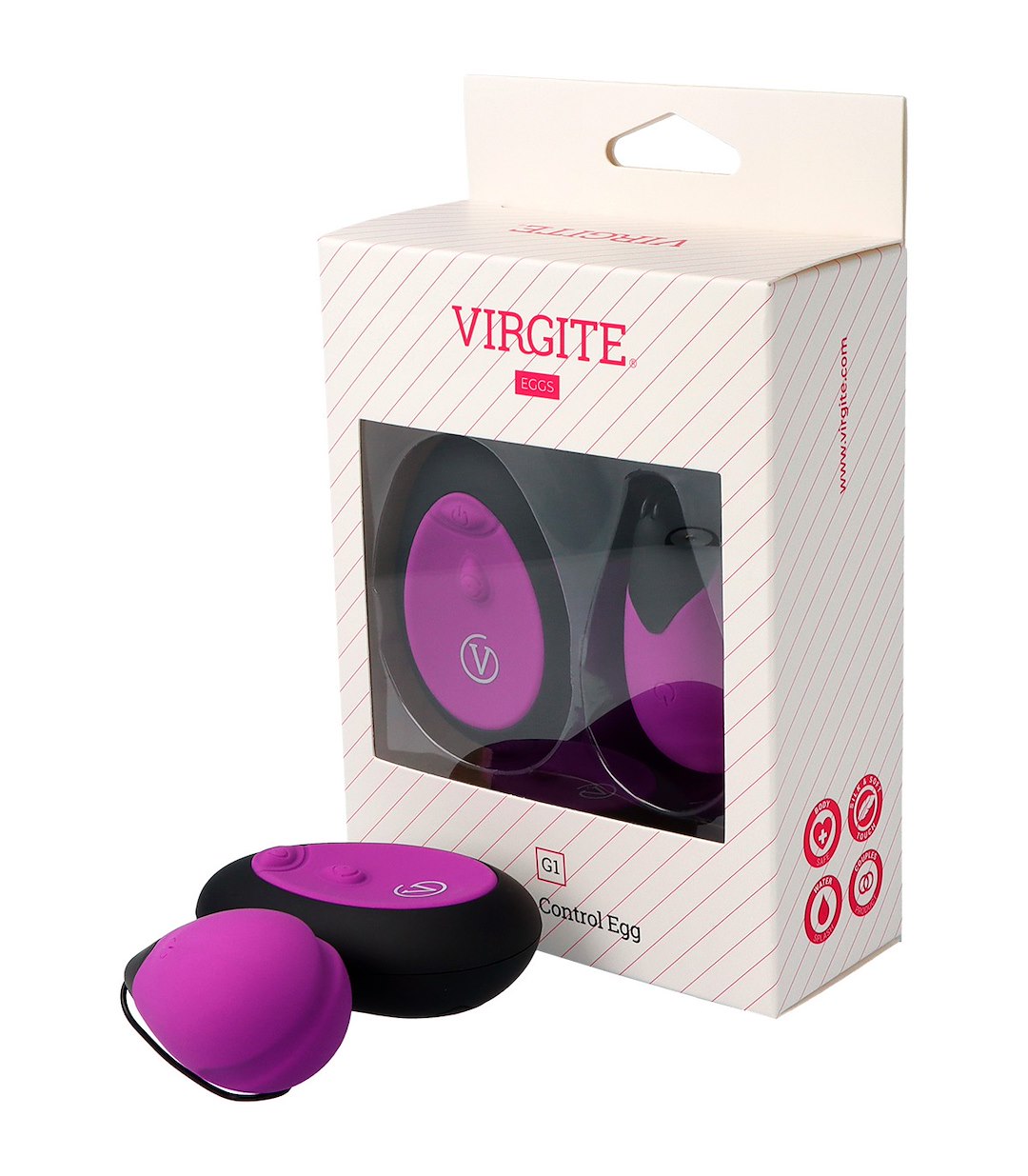 G1 RECHARGEABLE EGG WITH REMOTE CONTROLLER PURPLE — zdjęcie 2