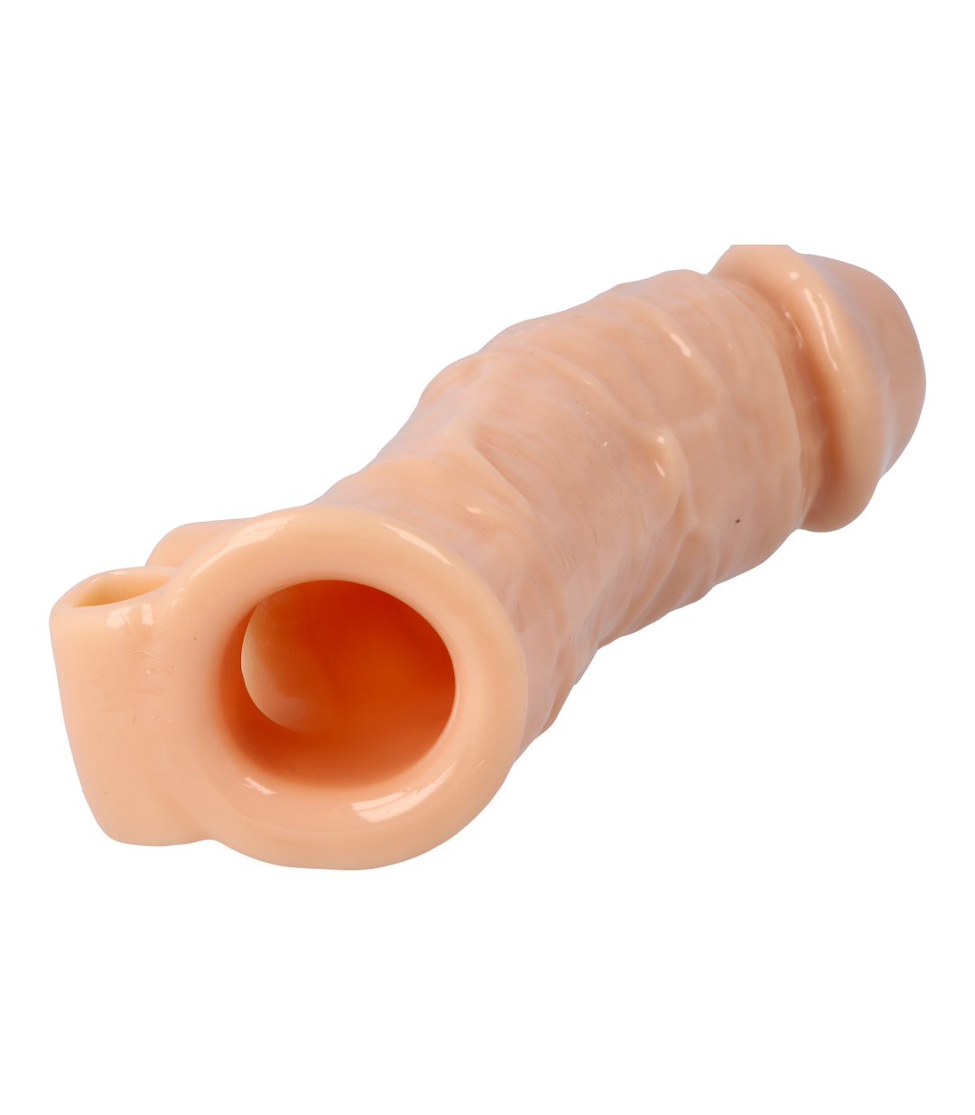 REALISTIC PENIS SHEATH S7 FLESH 21 CM W/ VIBRATION — zdjęcie 2
