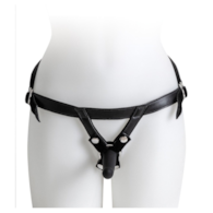 HARNESS WITH BLACK DILDO SIZE S