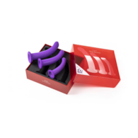 SET OF 3 DILDOS SIZE S / M / L PURPLE