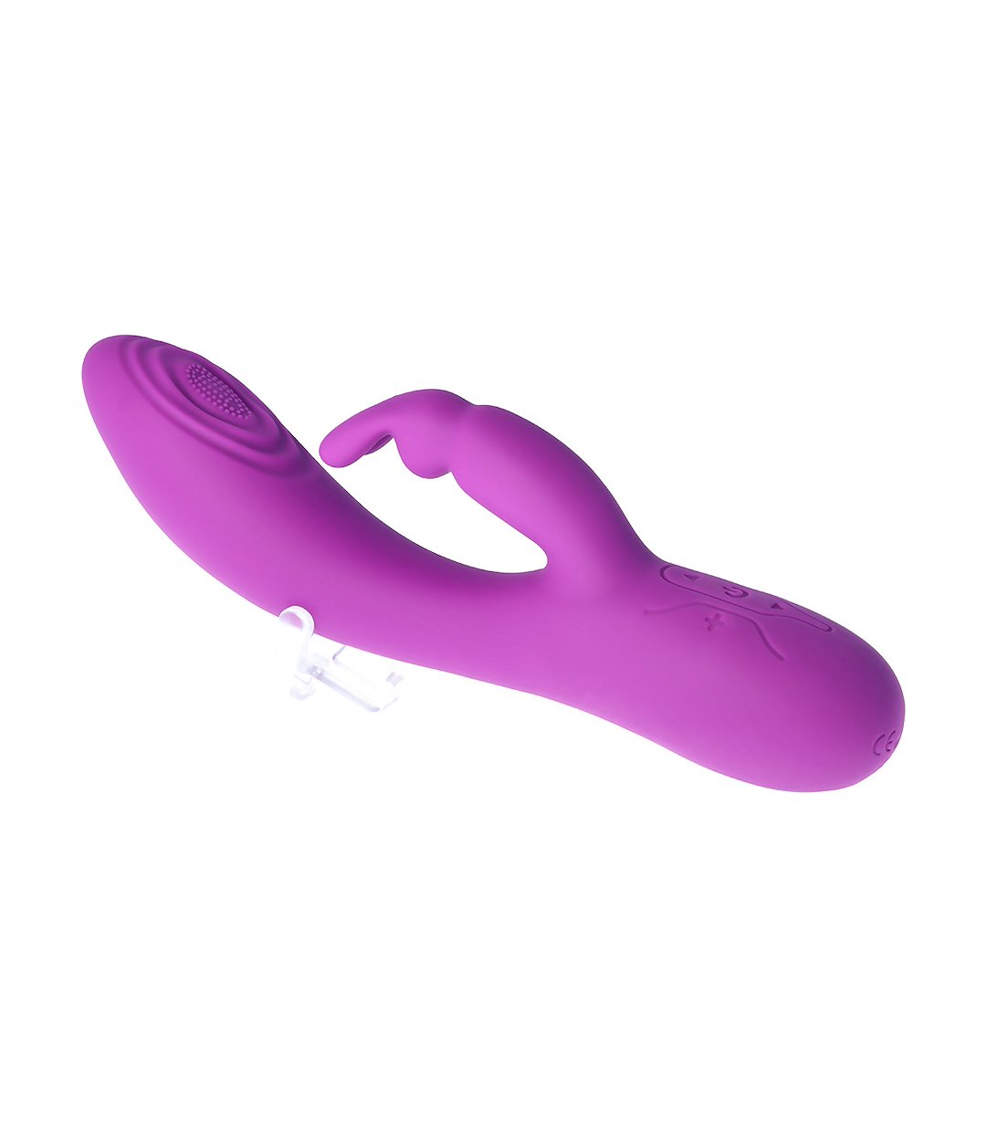 V9 RECHARGEABLE TAPPING VIBRATOR PURPLE — zdjęcie 2