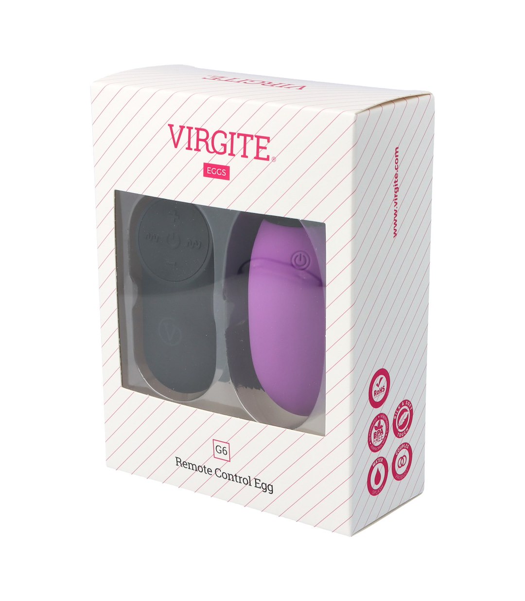 G6 RECHARGEABLE PURPLE VIBRATING EGG — zdjęcie 3