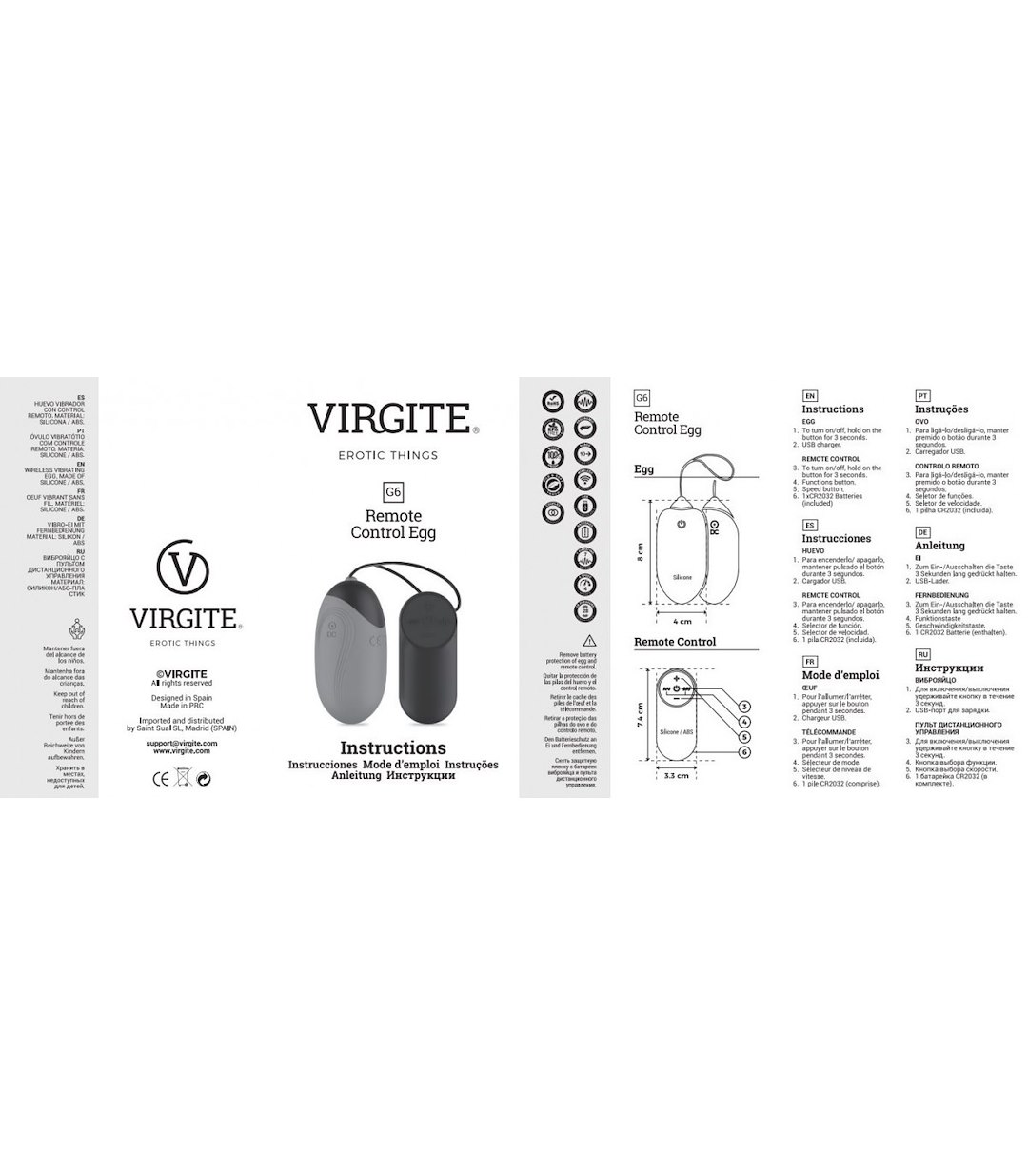 G6 RECHARGEABLE BLACK VIBRATING EGG — zdjęcie 3