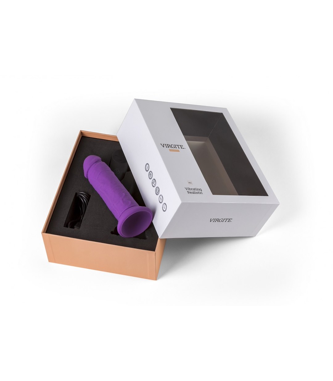 REALISTIC VIBRATOR "R11" PURPLE 14.4CM
W — zdjęcie 3