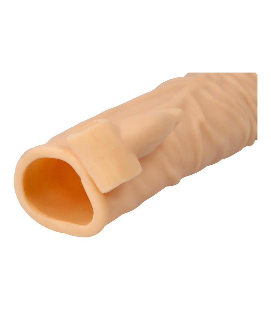 REALISTIC PENIS SHEATH S4 FLESH 20 CM W/ VIBRATION — zdjęcie 3