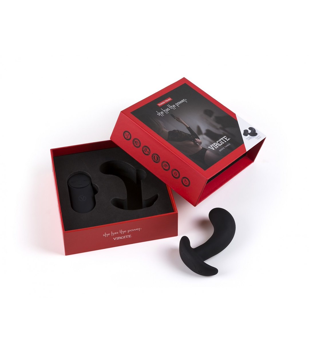 ERGONOMIC PROSTATE VIBRATOR W/ REMOTE CONTROL — zdjęcie 3
