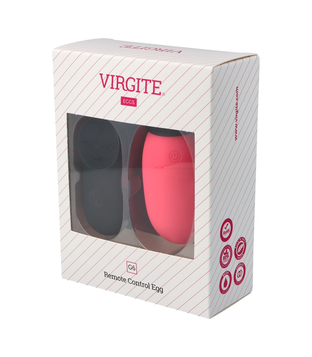 G6 RECHARGEABLE PINK VIBRATING EGG — zdjęcie 3