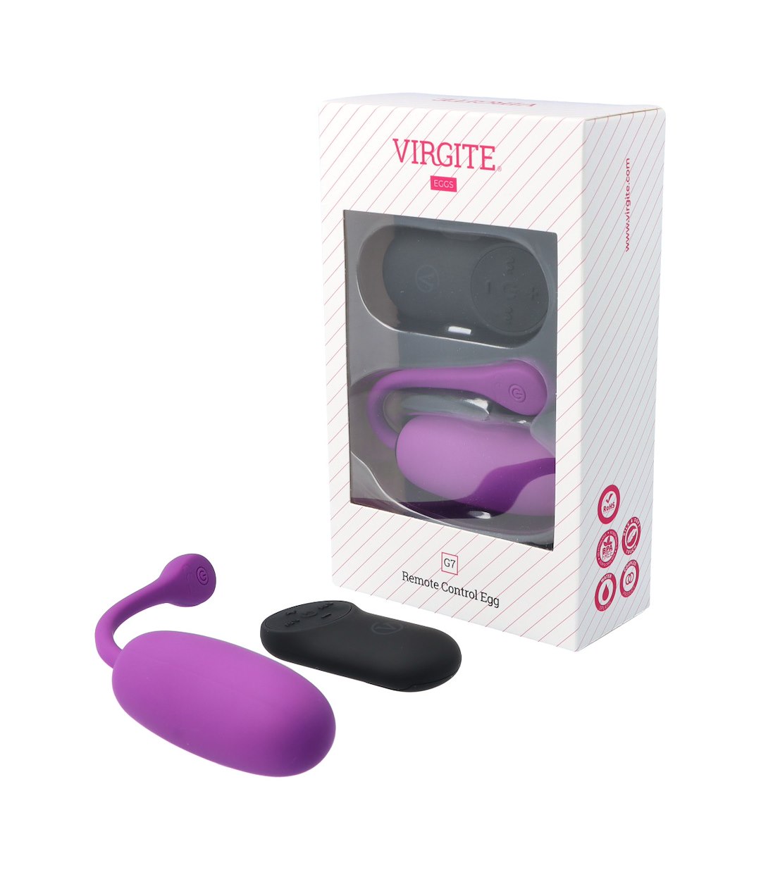 G7 RECHARGEABLE PURPLE VIBRATING EGG — zdjęcie 3