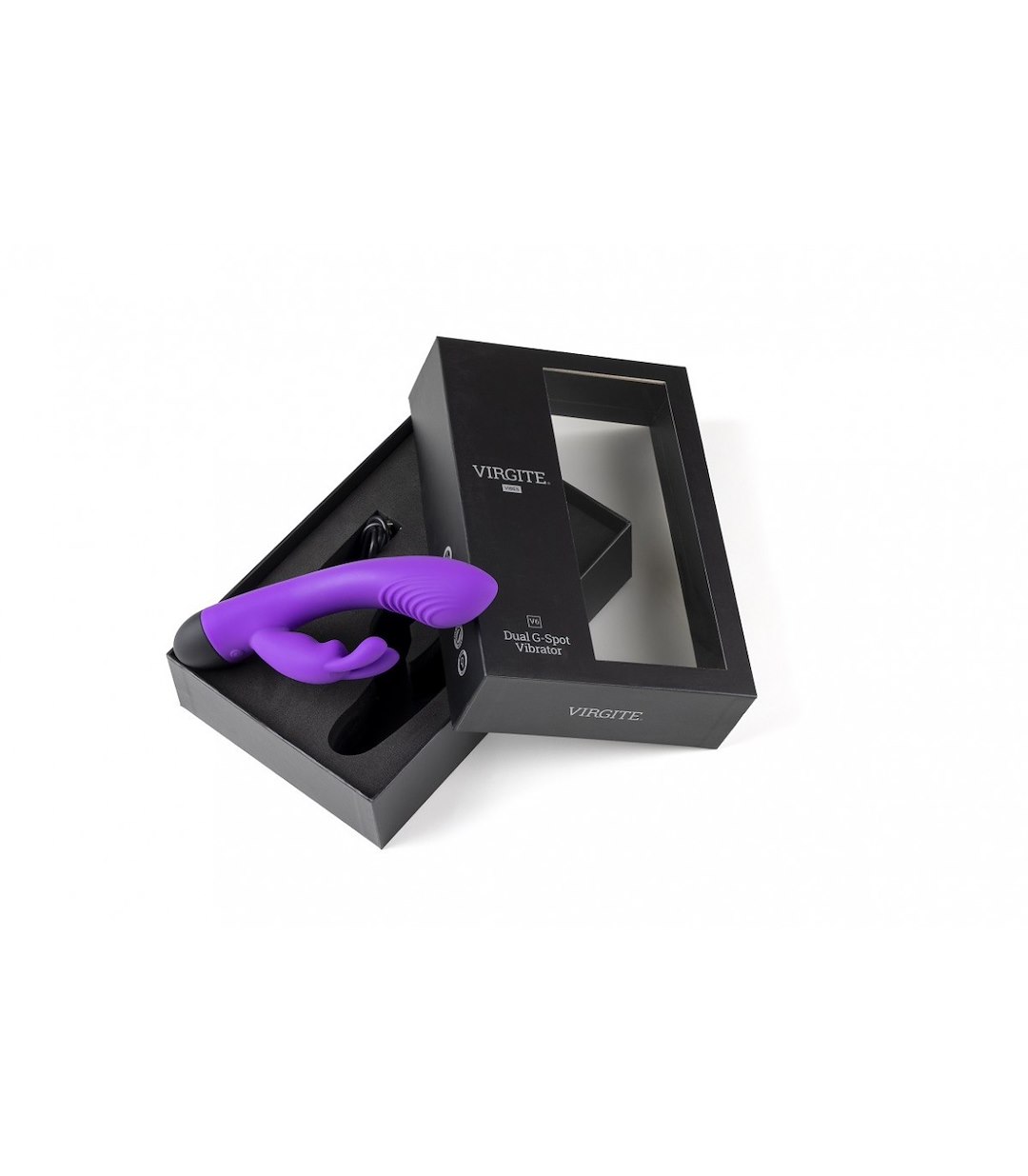 RECHARGEABLE VIBRATOR V6 PURPLE — zdjęcie 3