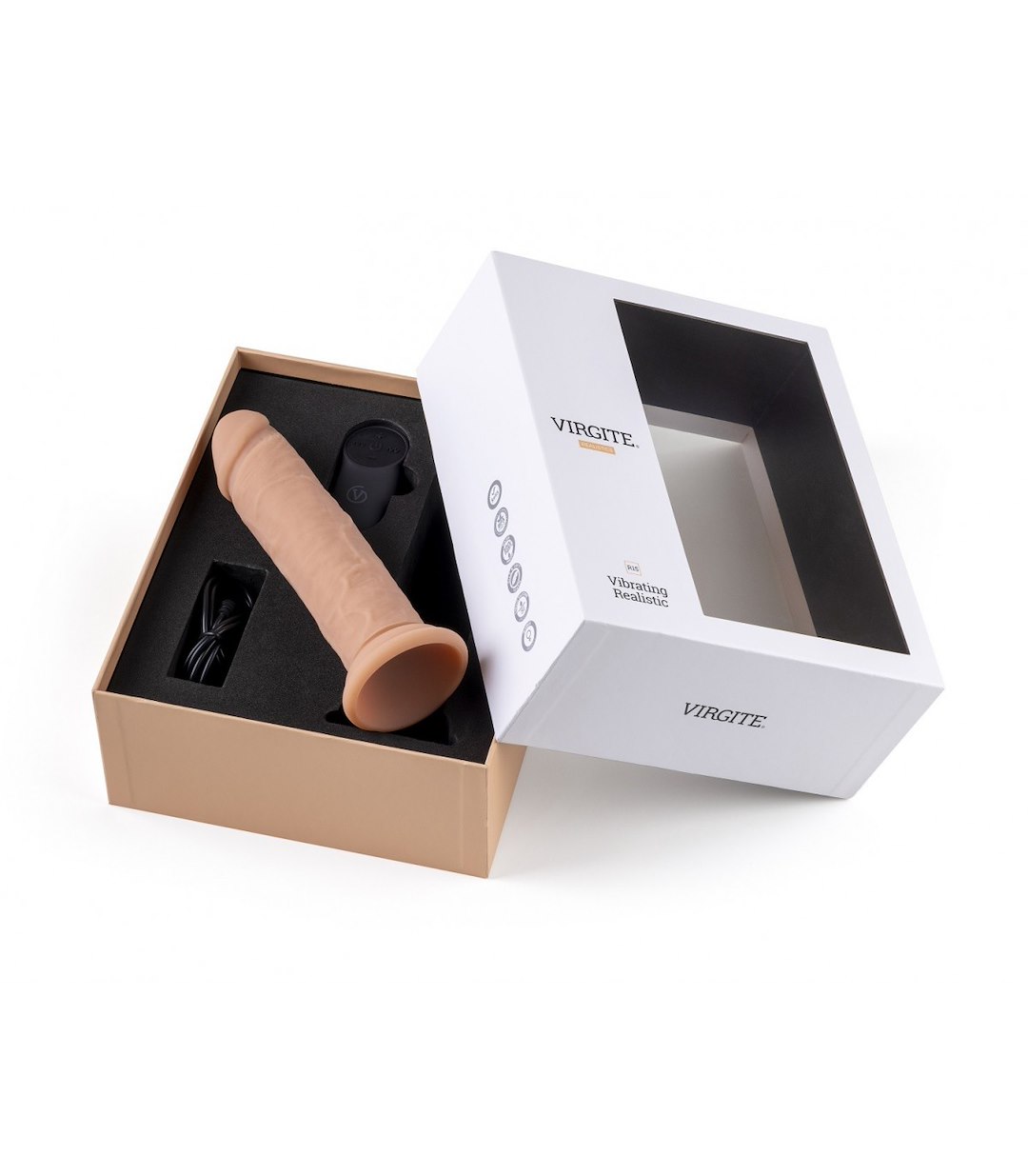 REALISTIC VIBRATOR "R15" FLESH 16.5CM W/ REMOTE CONTROL — zdjęcie 3