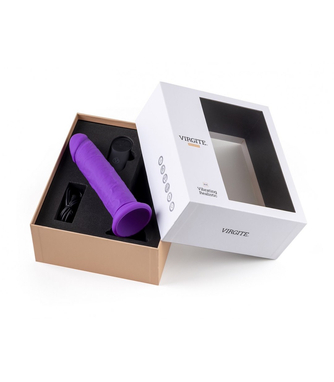 REALISTIC VIBRATOR "R15" PURPLE 16.5CM
W — zdjęcie 3