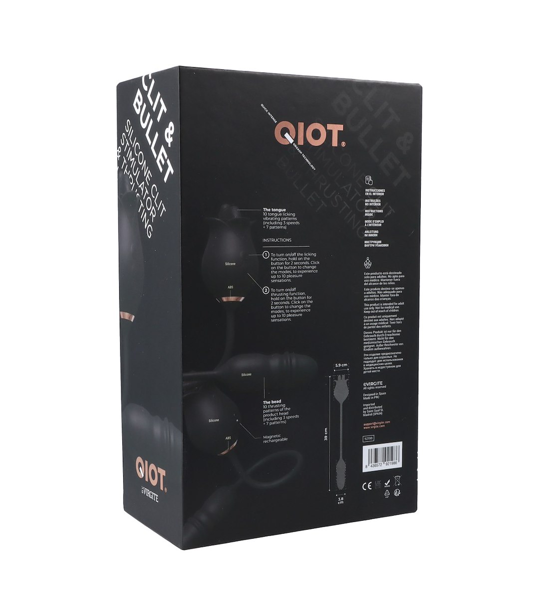 QIOT CLITORIAL STIMULATOR -THRUSTING BULLET. — zdjęcie 3