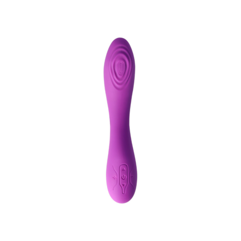 RECHARGEABLE TAPPING VIBRATOR V8 PURPLE